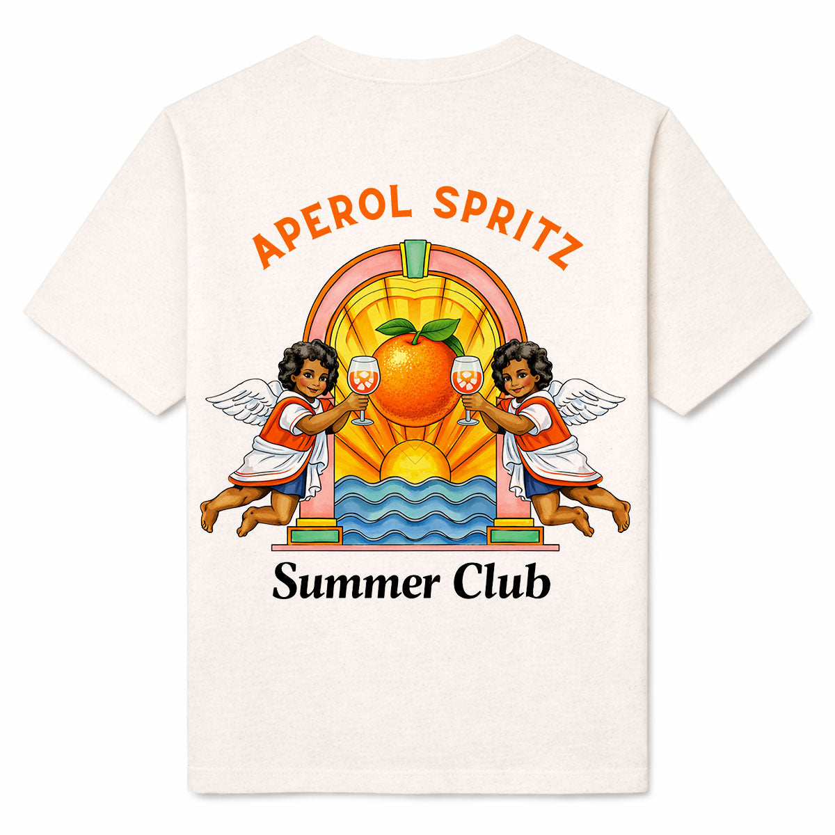 APEROL SPRITZ SUMMER CLUB - Premium T-Shirt Backprint