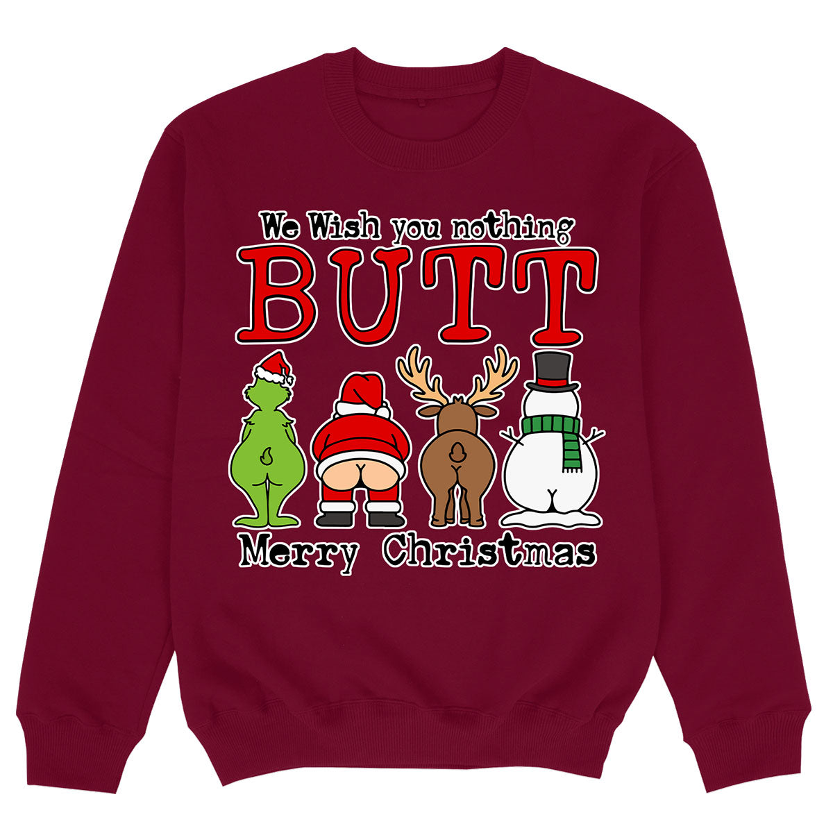 NOTHING BUTT MERRY CHRISTMAS - Premium Sweater