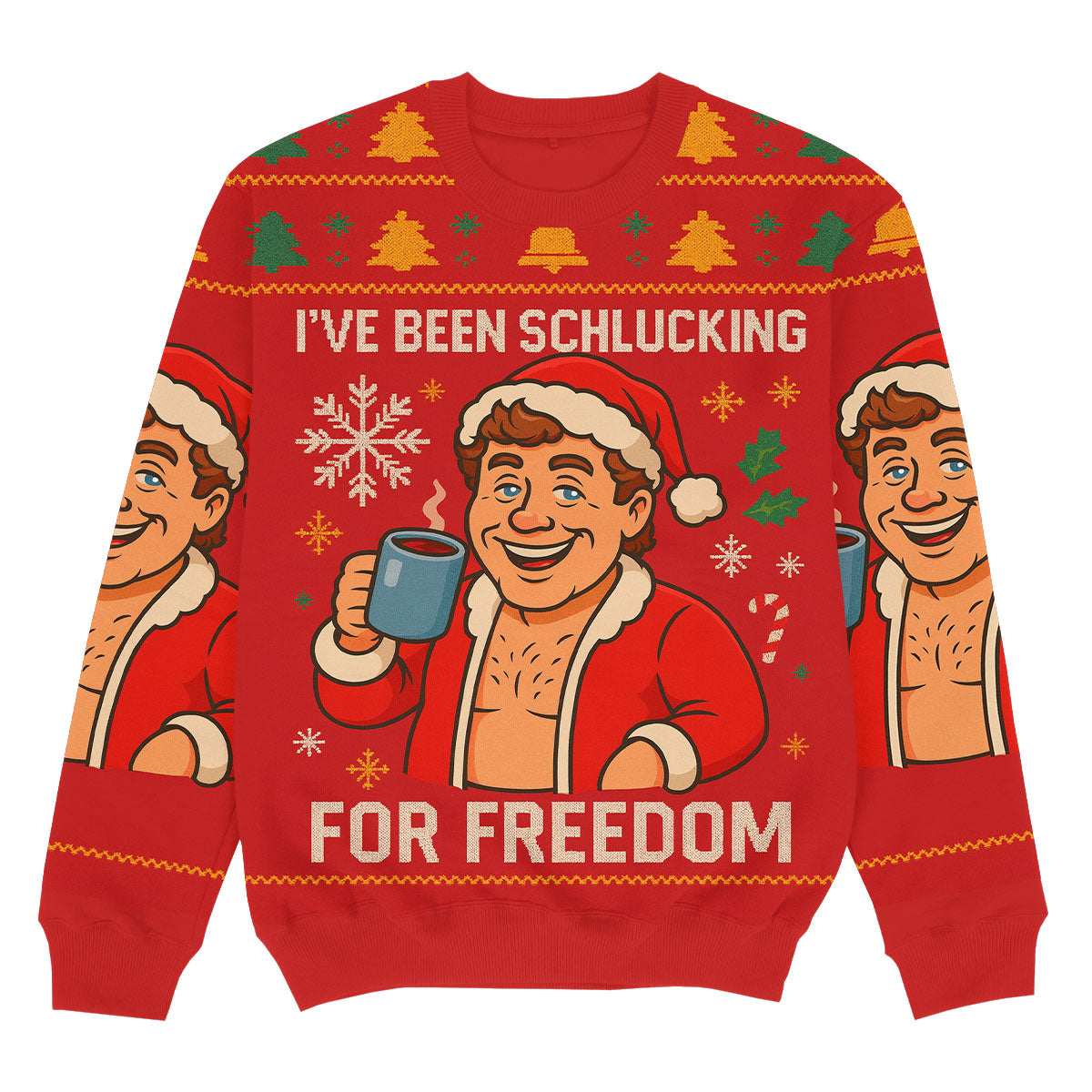 SCHLUCKING FOR FREEDOM - Christmas Ugly Sweater