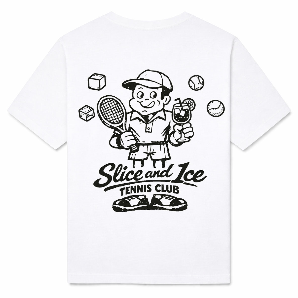 SLICE AND ICE - Premium T-Shirt Backprint