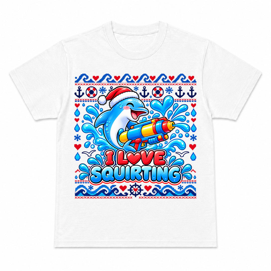 I LOVE SQUIRTING CHRISTMAS - T-Shirt de Noël