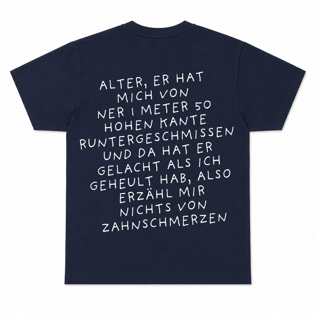 ZAHNSCHMERZEN - T-shirt Premium Unisex – Stampa sul retro